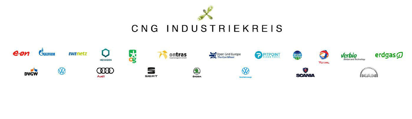 Logos der Mitglieder des CNG-Industriekreises